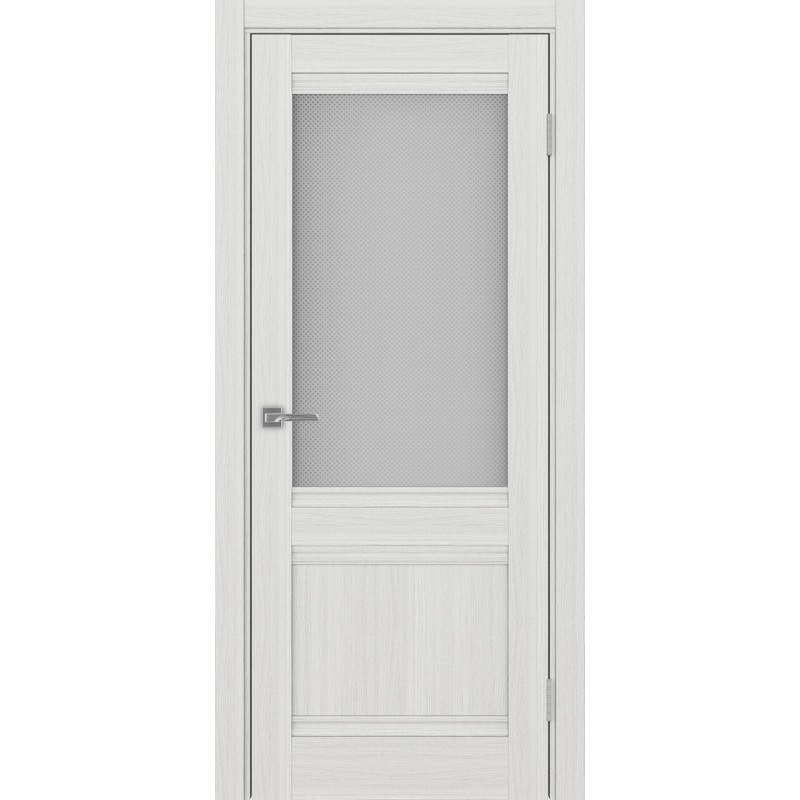 Межкомнатная дверь Турин 502U.21, цвет ясень серебристый, заполнение Пунта бесцветное, размер 200*80 см.