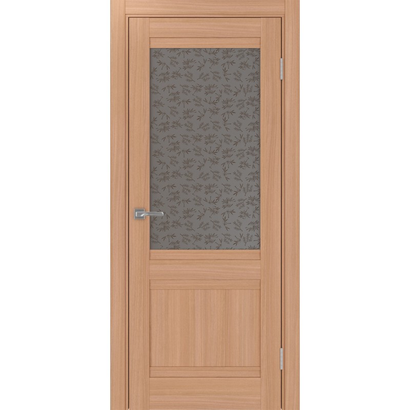 Межкомнатная дверь Турин 502U.21, цвет ясень тёмный, заполнение Дали бронзовое, размер 200*80 см.