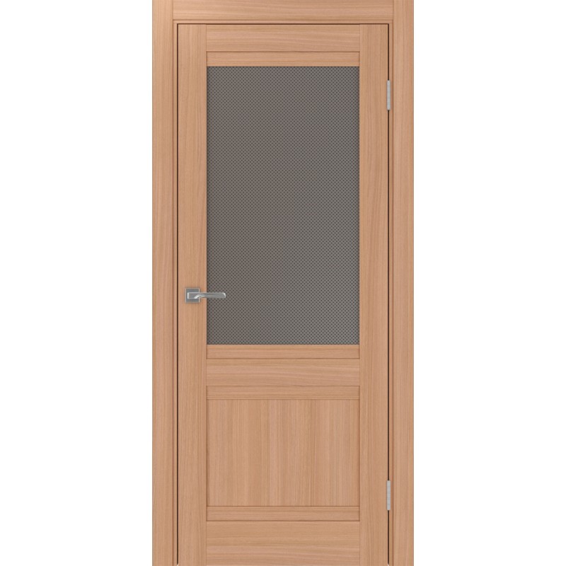 Межкомнатная дверь Турин 502U.21, цвет ясень тёмный, заполнение Пунта бронзовое, размер 200*80 см.