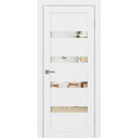 Турин 505.12, цвет Белый лёд, стекло Зеркало, размер 80*200 см.