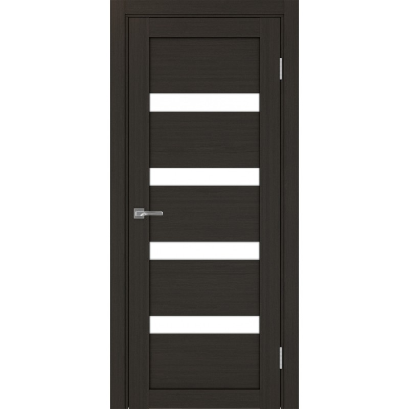 Межкомнатная дверь Турин 505.12, цвет венге FL, заполнение LACбелый, размер 200*80 см.