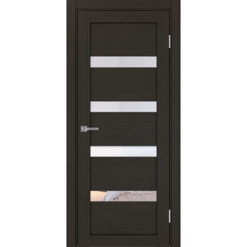 Межкомнатная дверь Турин 505.12, цвет венге FL, заполнение Прозрачное, размер 200*80 см.