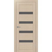 Турин 505.12, цвет Дуб беленый FL стекло Графит матовое, размер 80*200 см.