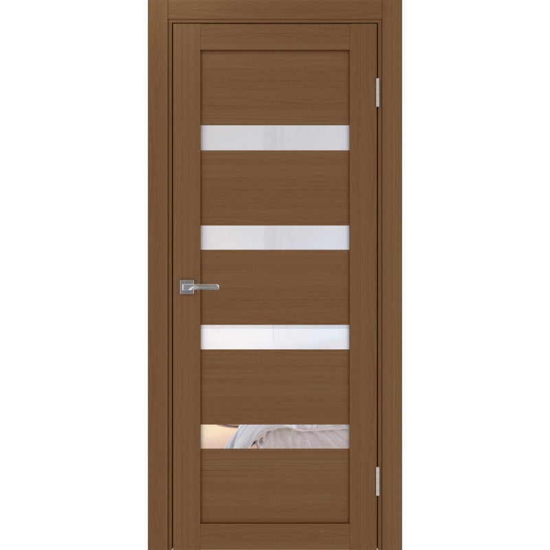 Межкомнатная дверь Турин 505.12, цвет орех NL, заполнение Прозрачное, размер 200*80 см.