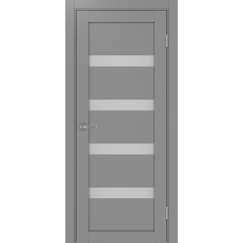 Межкомнатная дверь Турин 505.12, цвет серый, заполнение Мателюкс, размер 200*80 см.