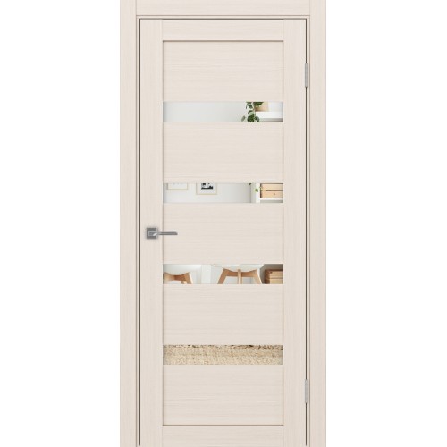 Турин 505.12, цвет ясень перламутровый, заполнение Зеркало, размер 200*80 см.