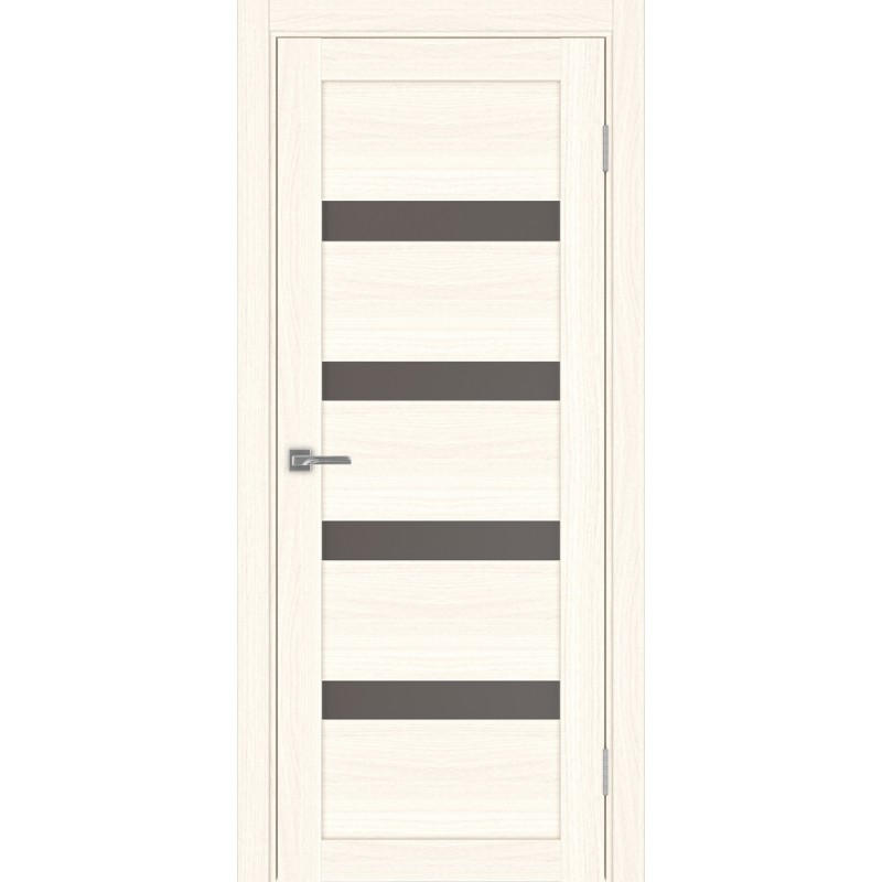 Межкомнатная дверь Турин 505.12, цвет ясень светлый, заполнение Бронза матовое, размер 200*80 см.