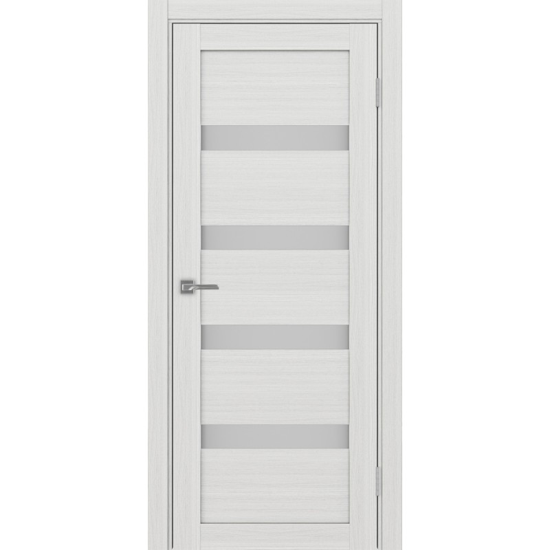 Межкомнатная дверь Турин 505.12, цвет ясень серебристый, заполнение Мателюкс, размер 200*80 см.