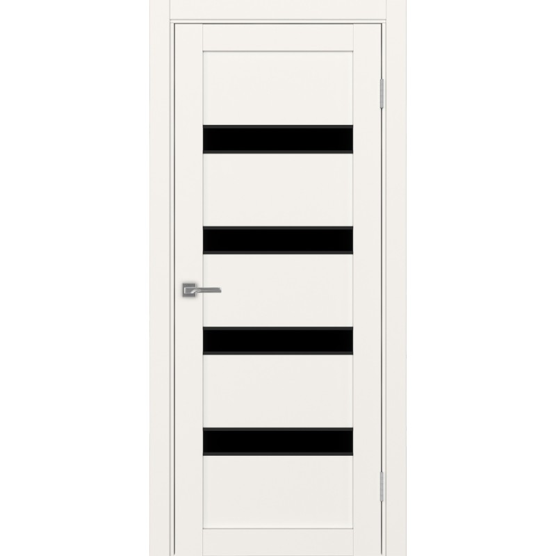 Межкомнатная дверь Турин 505.12 АПС молдинг SB, цвет, бежевый, заполнение LACчерный, размер 200*80 см.