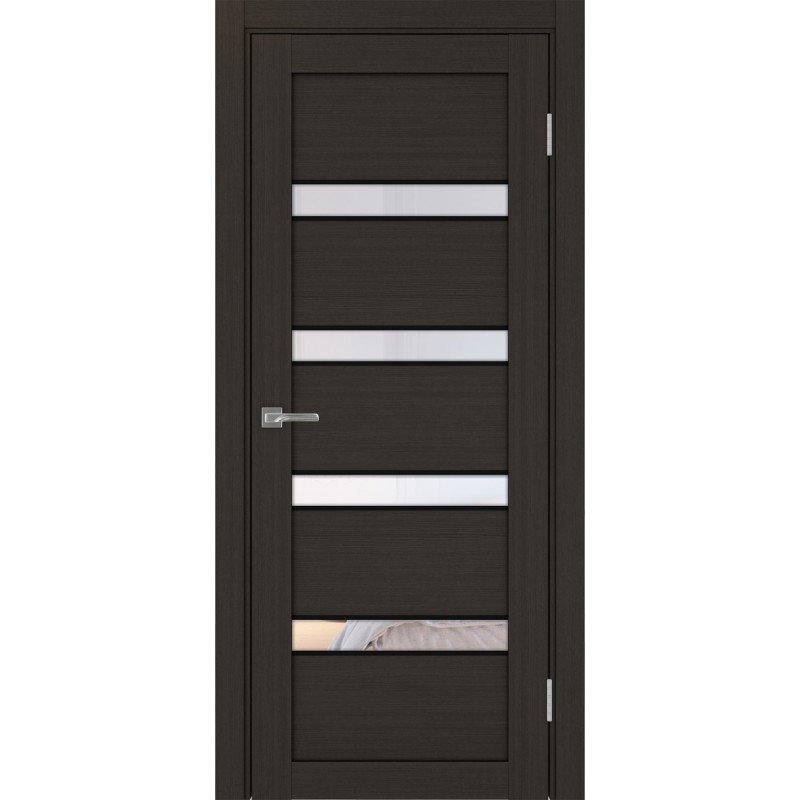 Межкомнатная дверь Турин 505.12 АПС молдинг SB, цвет венге FL, заполнение Прозрачное, размер 200*80 см.