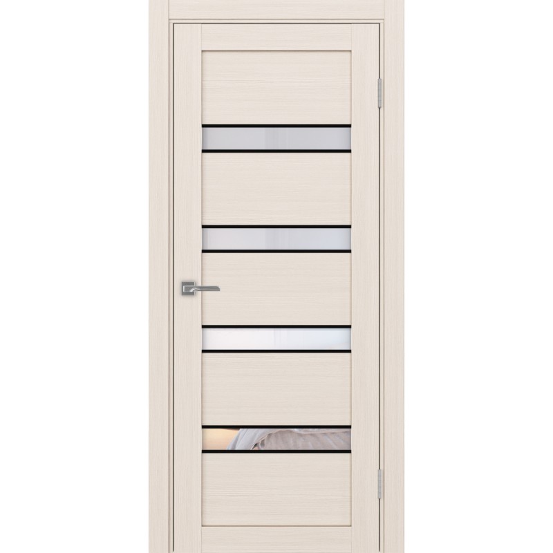 Межкомнатная дверь Турин 505.12 АПС молдинг SB, цвет ясень перламутровый, заполнение Прозрачное, размер 200*80 см.