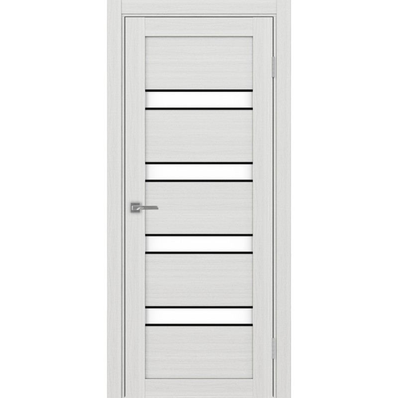 Межкомнатная дверь Турин 505.12 АПС молдинг SB, цвет ясень серебристый, заполнение LACбелый, размер 200*80 см.