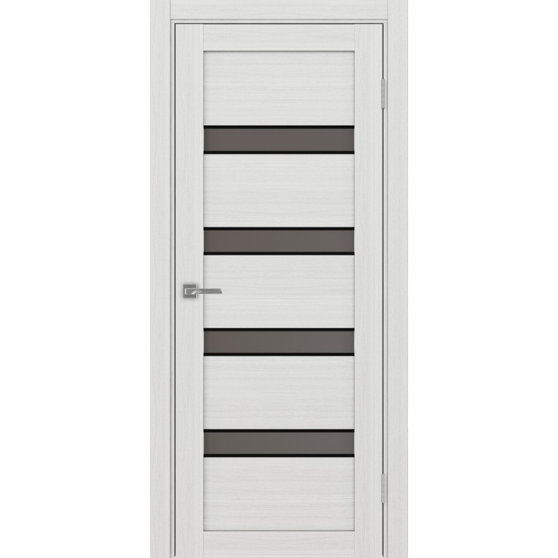 Межкомнатная дверь Турин 505.12 АПС молдинг SB, цвет ясень серебристый, заполнение Бронза матовое, размер 200*80 см.