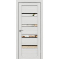 Турин 505.12 АПС молдинг SB, цвет ясень серебристый, заполнение Зеркало, размер 200*80 см.