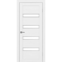 Турин 505АПС.12, цвет Белый лёд, молдинг алюм.хром, стекло LACбелый, размер 80*200 см.