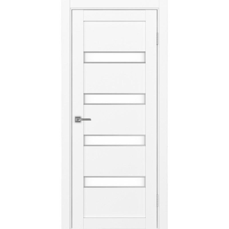 Межкомнатная дверь Турин 505.12 АПС молдинг SC, цвет белый снежный, заполнение LACбелый, размер 200*80 см.