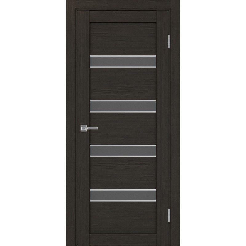 Межкомнатная дверь Турин 505.12 АПС молдинг SC, цвет венге FL, заполнение Графит матовое, размер 200*80 см.