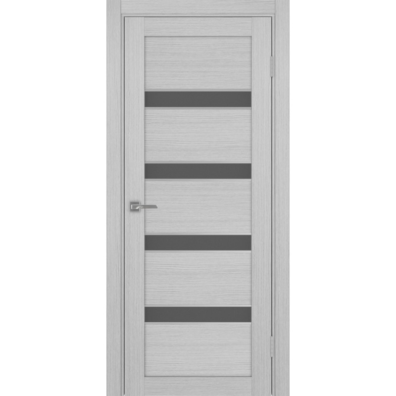 Межкомнатная дверь Турин 505.12 АПС молдинг SC, цвет дуб серый FL, заполнение Графит матовое, размер 200*80 см.