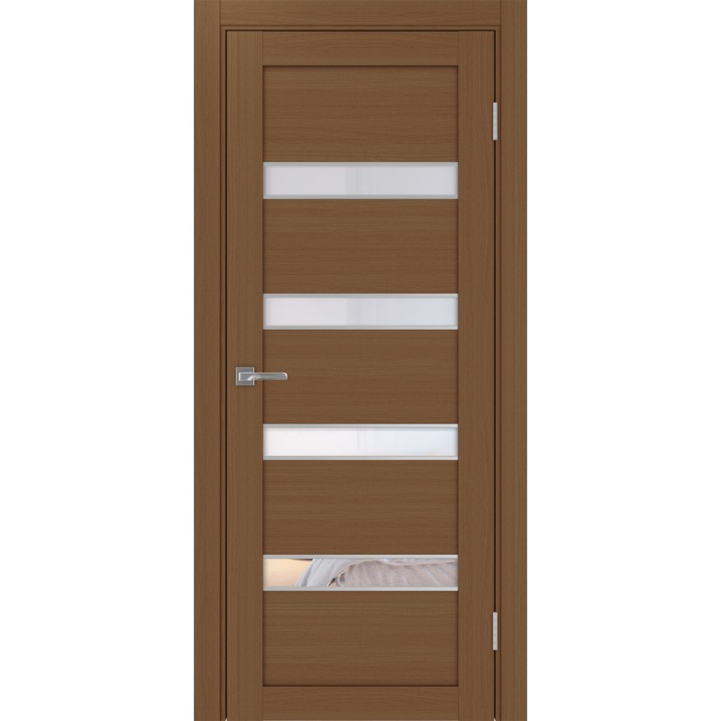 Межкомнатная дверь Турин 505.12 АПС молдинг SC, цвет орех NL, заполнение Прозрачное, размер 200*80 см.