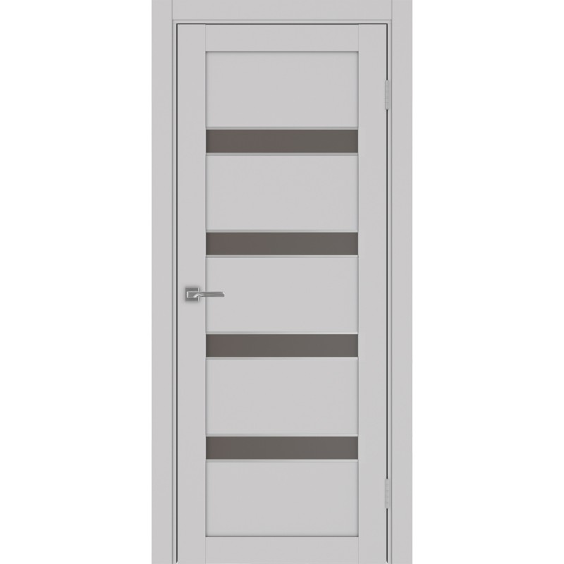 Межкомнатная дверь Турин 505.12 АПС молдинг SC, цвет пепельный, заполнение Бронза матовое, размер 200*80 см.