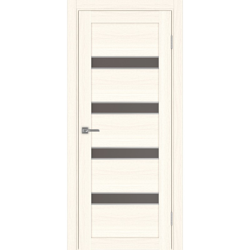 Межкомнатная дверь Турин 505.12 АПС молдинг SC, цвет ясень светлый, заполнение Бронза матовое, размер 200*80 см.