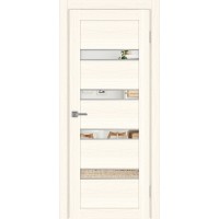 Турин 505.12 АПС молдинг SC, цвет ясень светлый, заполнение Зеркало, размер 200*80 см.