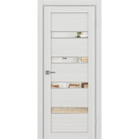 Турин 505.12 АПС молдинг SC, цвет ясень серебристый, заполнение Зеркало, размер 200*80 см.