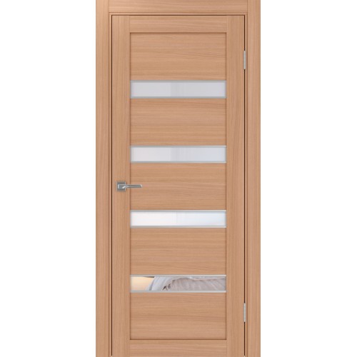 Турин_505AПC.12, цвет Ясень тёмный молдинг алюм.хром стекло Прозрачное, размер 80*200 см.