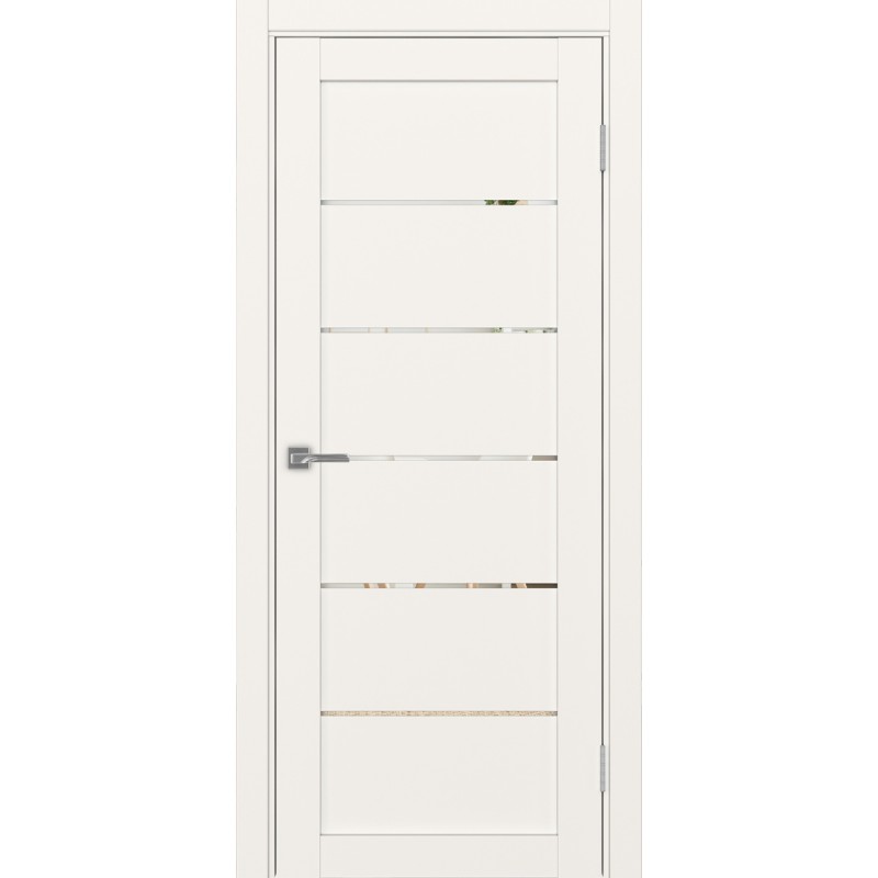 Межкомнатная дверь Турин 506.12, цвет, бежевый, заполнение Зеркало, размер 200*80 см.