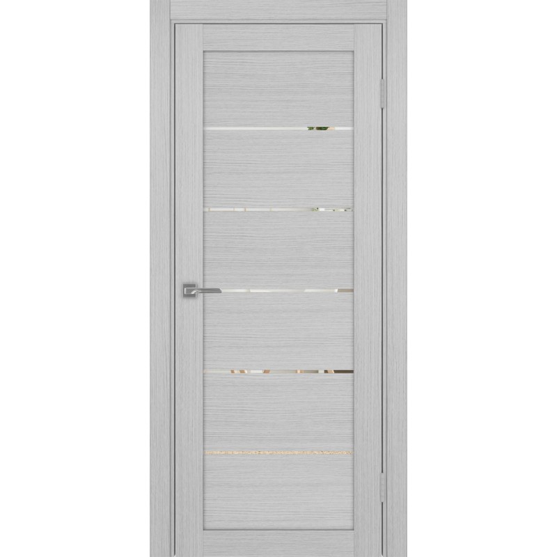 Межкомнатная дверь Турин 506.12, цвет дуб серый FL, заполнение Зеркало, размер 200*80 см.