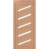 Турин_506У.112, цвет Ясень тёмный стекло LACбелый, размер 80*200 см.