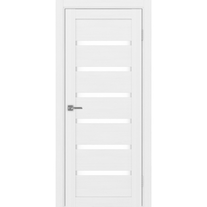 Межкомнатная дверь Турин 507.12, цвет белый лёд, заполнение LACбелый, размер 200*80 см.