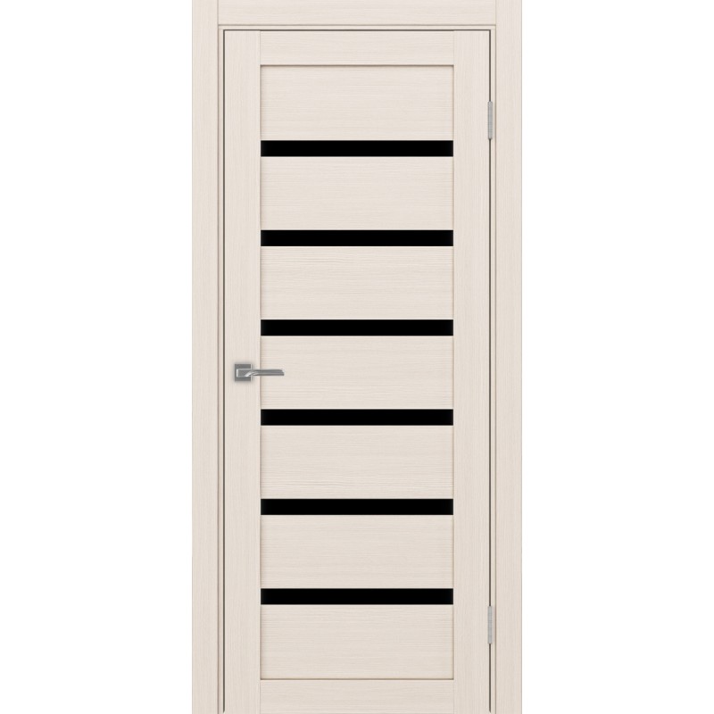 Межкомнатная дверь Турин 507.12, цвет ясень перламутровый, заполнение LACчерный, размер 200*80 см.