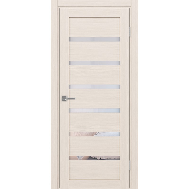 Межкомнатная дверь Турин 507.12, цвет Ясень перламутровый Прозрачное, размер 80*200 см.