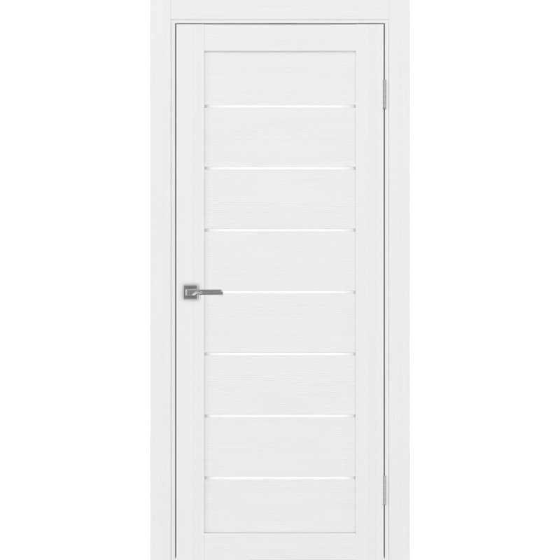 Межкомнатная дверь Турин 508.12, цвет белый лёд, заполнение LACбелый, размер 200*80 см.