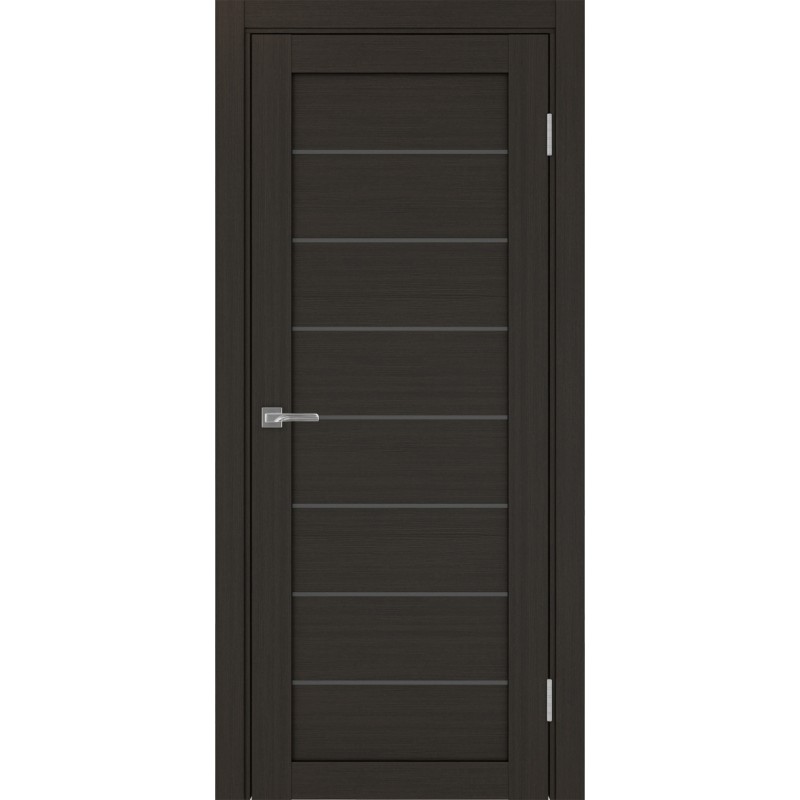 Межкомнатная дверь Турин 508.12, цвет венге FL, заполнение Графит матовое, размер 200*80 см.