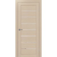 Турин 508.12, цвет Дуб беленый FL стекло Прозрачное, размер 80*200 см.