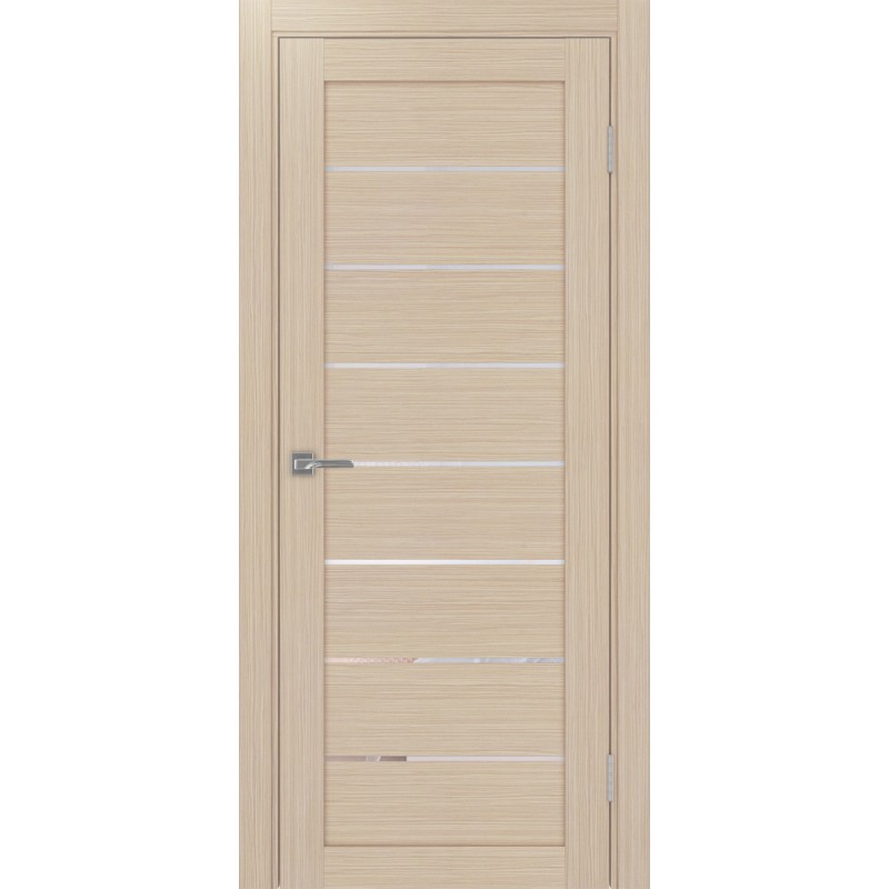 Межкомнатная дверь Турин 508.12, цвет Дуб беленый FL стекло Прозрачное, размер 80*200 см.