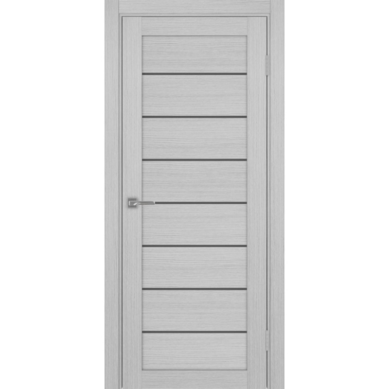 Межкомнатная дверь Турин 508.12, цвет Дуб Серый FL стекло Графит матовое, размер 80*200 см.