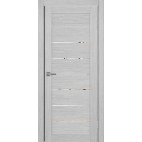 Турин 508.12, цвет Дуб Серый FL стекло Зеркало, размер 80*200 см.