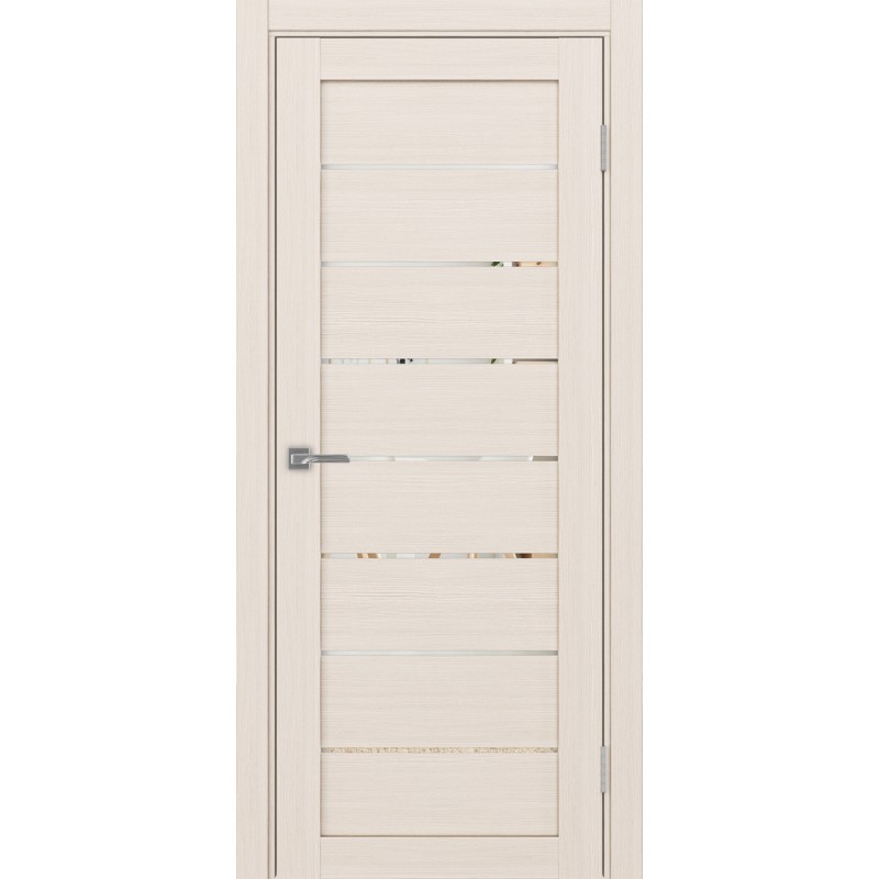 Межкомнатная дверь Турин 508.12, цвет Ясень перламутровый Зеркало, размер 80*200 см.