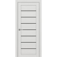 Турин 508.12, цвет Ясень серебристый стекло LACчерный, размер 80*200 см.