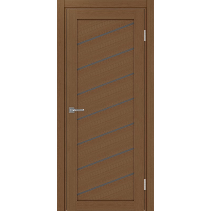 Межкомнатная дверь Турин 508У.112, цвет орех NL, заполнение Графит матовое, размер 200*80 см.