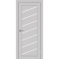 Турин 508У.112, цвет Пепельный стекло LACбелый, размер 80*200 см.