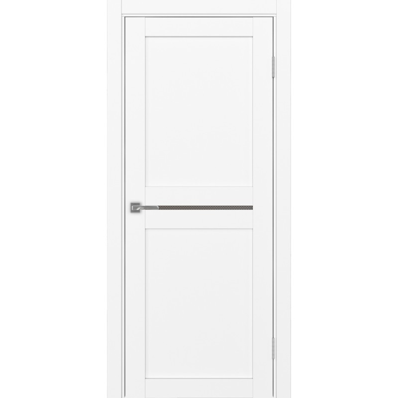 Межкомнатная дверь Турин 520.121, цвет белый снежный, заполнение Пунта бронзовое, размер 200*80 см.