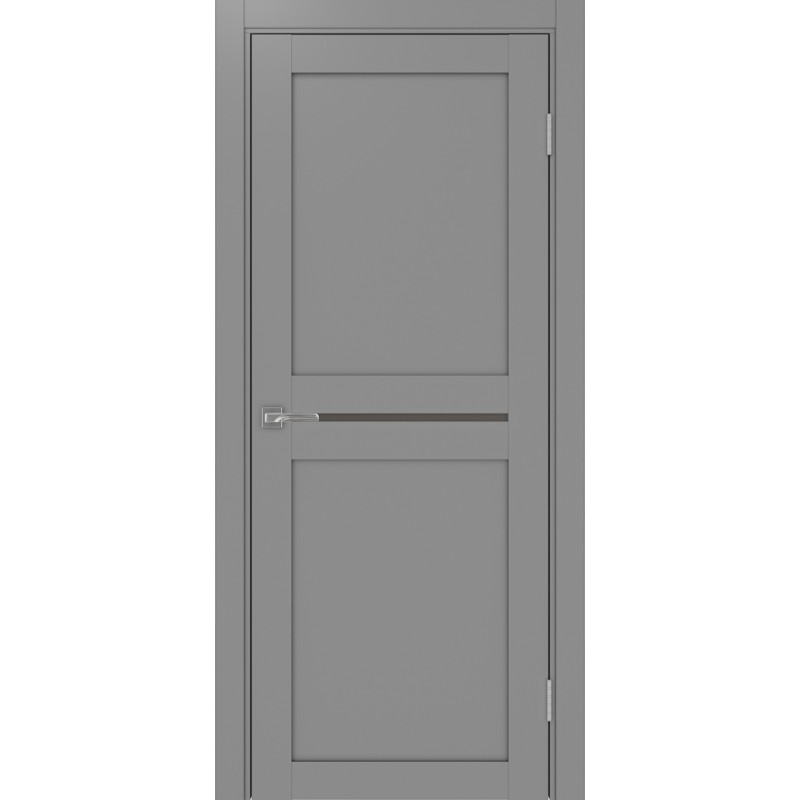 Межкомнатная дверь Турин 520.121, цвет серый, заполнение Бронза матовое, размер 200*80 см.