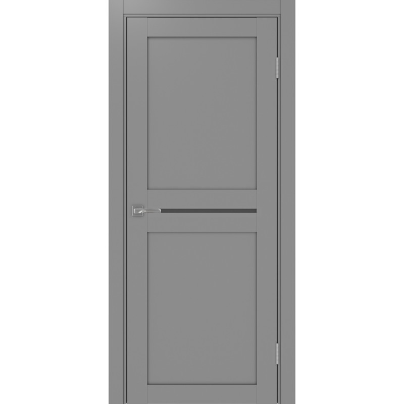Межкомнатная дверь Турин 520.121, цвет серый, заполнение Графит матовое, размер 200*80 см.