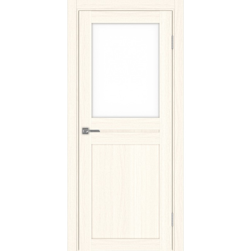 Межкомнатная дверь Турин 520.211, цвет ясень светлый, заполнение LACбелый, размер 200*80 см.