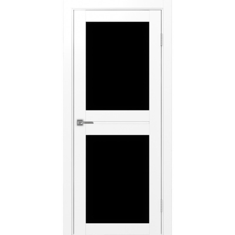 Межкомнатная дверь Турин 520.212, цвет белый снежный, заполнение LACчерный, размер 200*80 см.