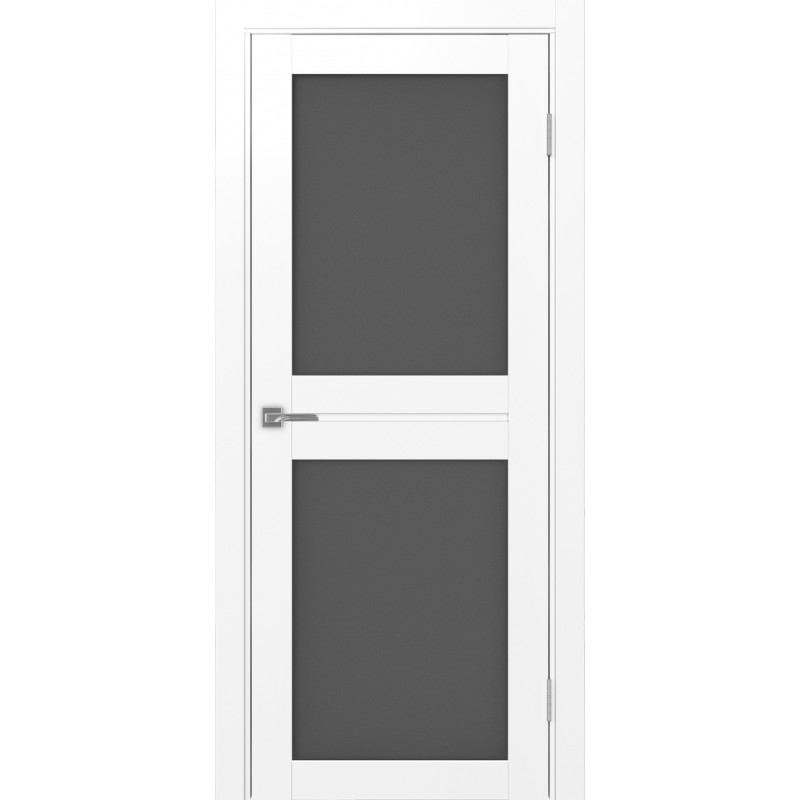 Межкомнатная дверь Турин 520.212, цвет белый снежный, заполнение Графит матовое, размер 200*80 см.